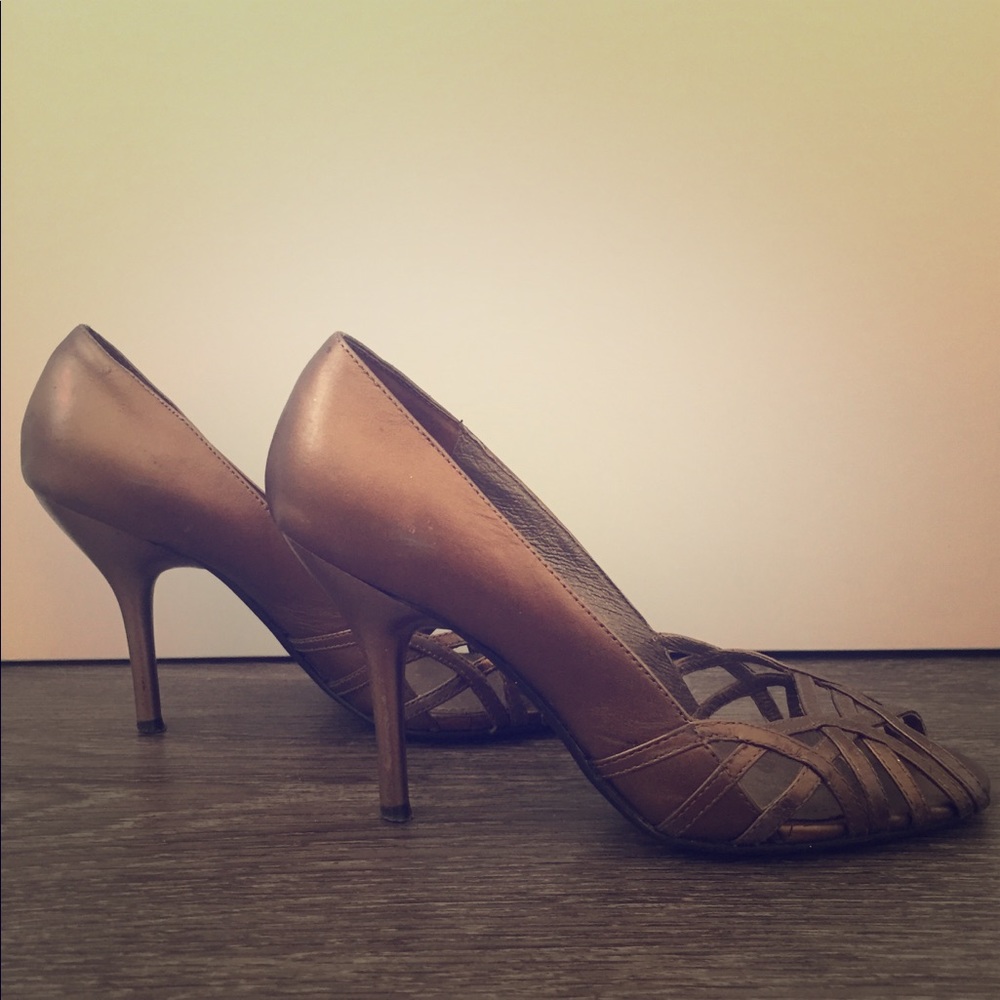 Steve Madden Bronze Heels